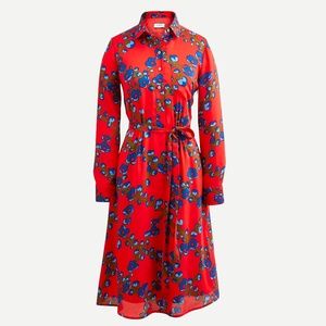J CREW NWT A-Line Shirtdress in Lattice Floral